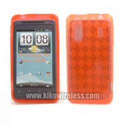 TPU Gel Case for HTC Evo Design 4G (Red)